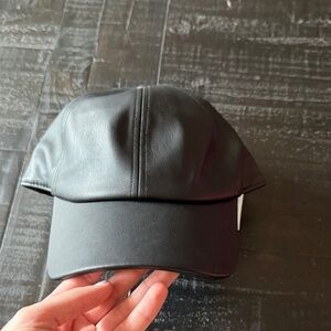 Gap vegan leather baseball cap